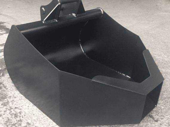 Cuchara para vertido de hormigón para excavadora