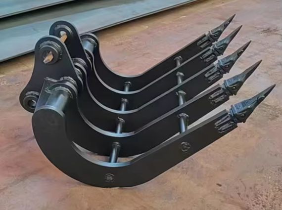 Rastrillo de pala para excavadora