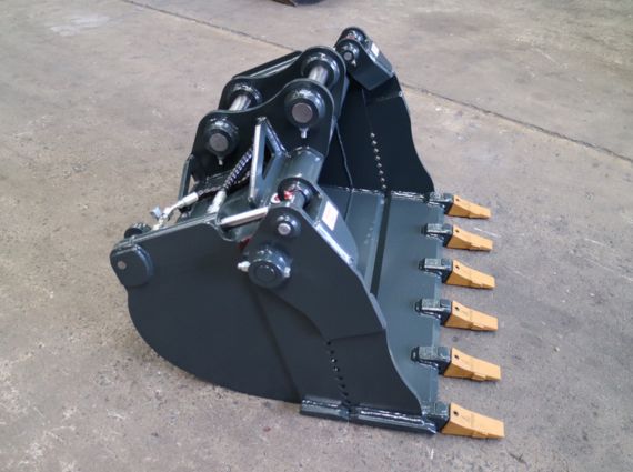 Miniexcavadora 4 en 1 con cucharón