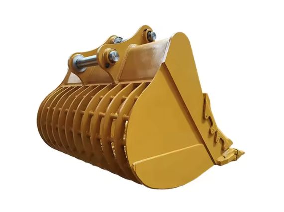 Cuchara excavadora con esqueleto de mini excavación