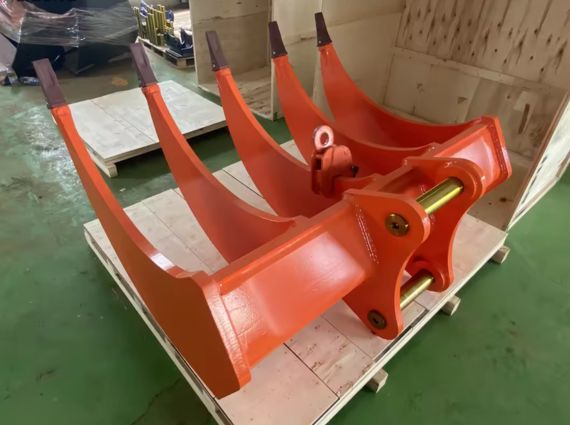Cucharón rastrillo para miniexcavadora