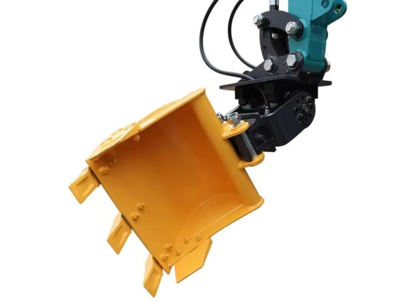 Cucharón giratorio para miniexcavadora