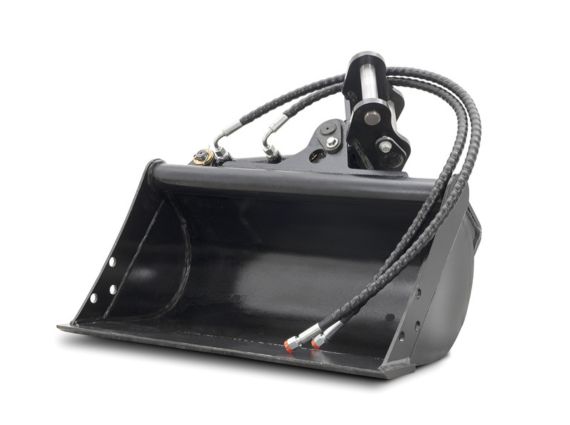 Cucharón nivelador inclinable para miniexcavadora