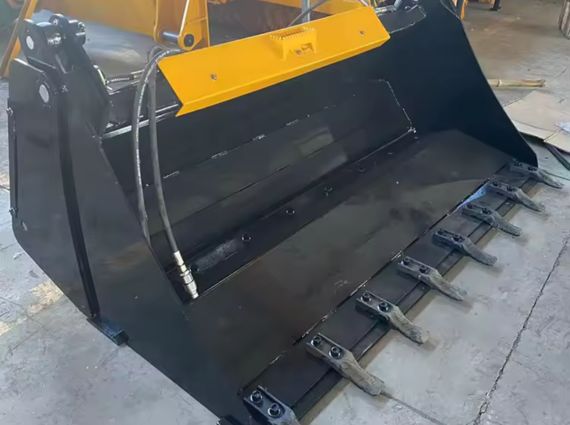 Cucharón para excavadora Skid Steer 4 en 1