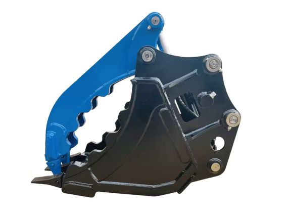 Cucharón para miniexcavadora con agarre de pulgar