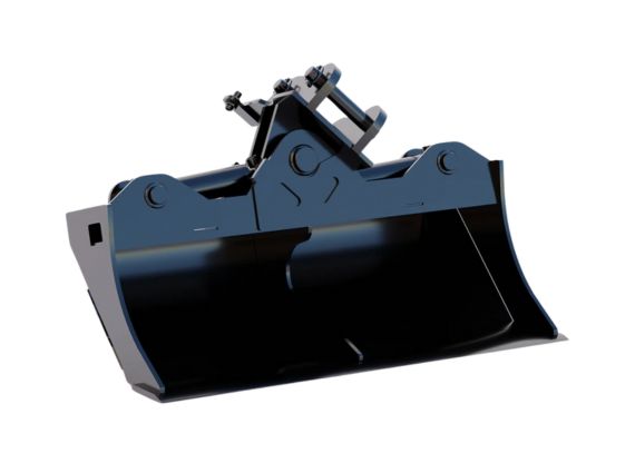 Cuchara de zanja inclinable para miniexcavadora