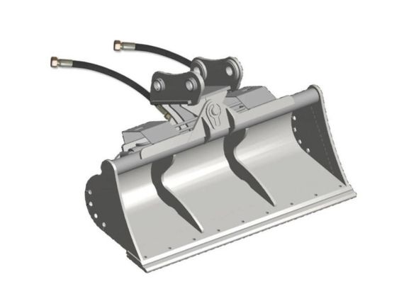 Cucharón de limpieza de zanjas inclinable