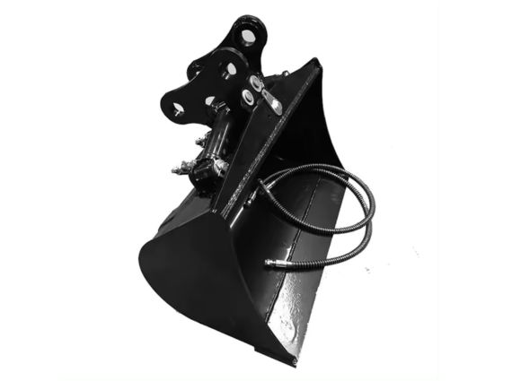 Cuchara niveladora inclinable para miniexcavadora