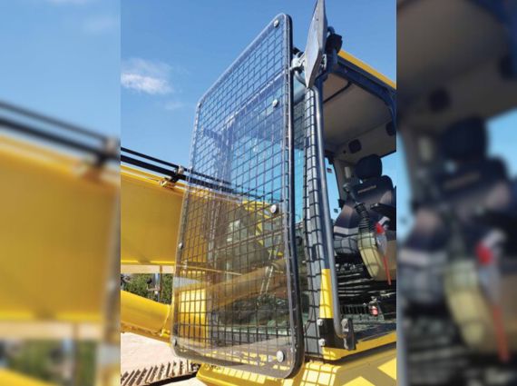 Protector de vidrio delantero para excavadora Cat