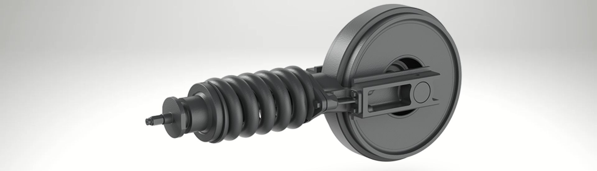 Ruedas tensoras para excavadoras de construcción