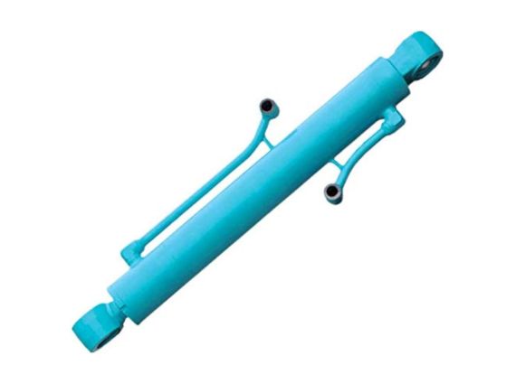 Cucharón cilíndrico del brazo de la pluma de la excavadora