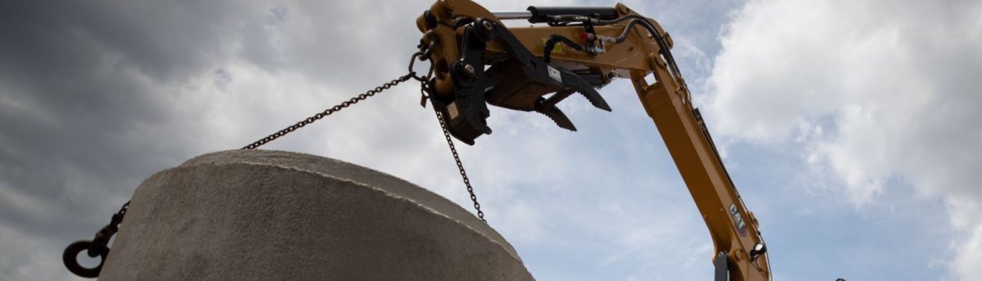 Elevación de cangilones de excavadora