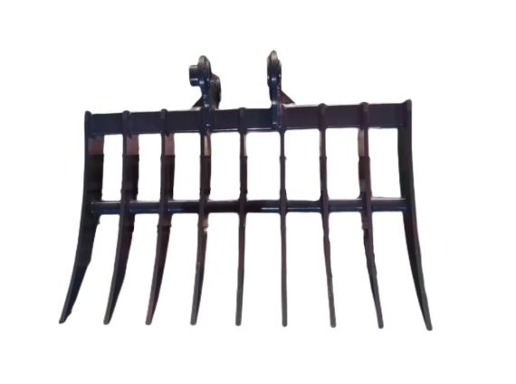 Cuchara para desbrozadora de rocas para excavadora