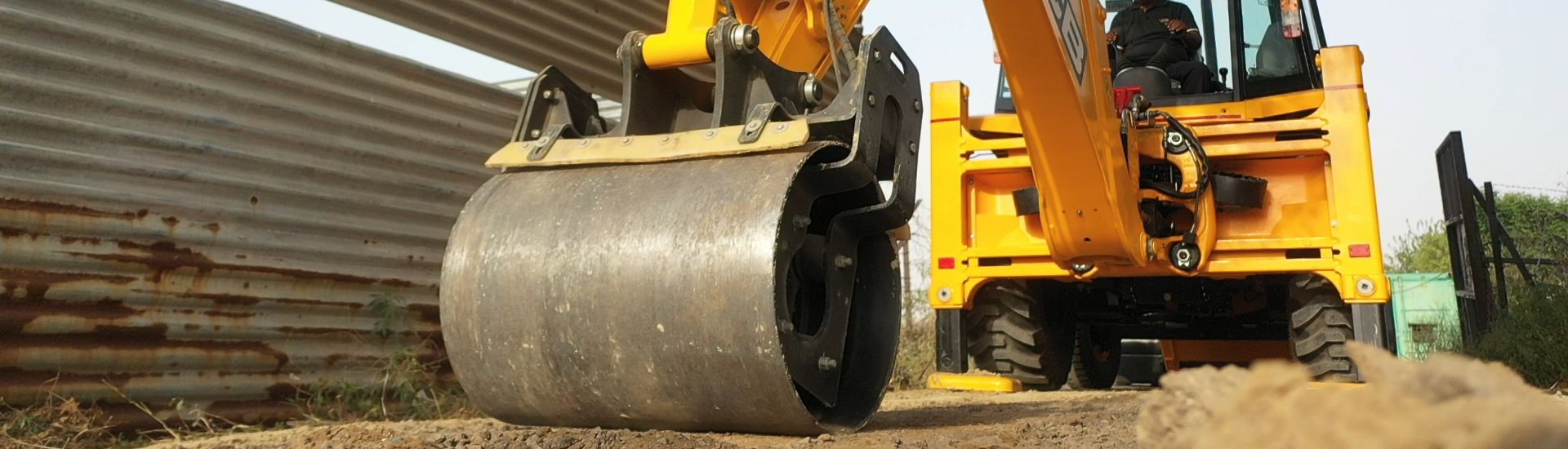 Accesorio de rodillo para excavadora