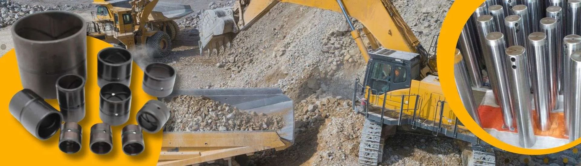 Bujes y pasadores de excavadora